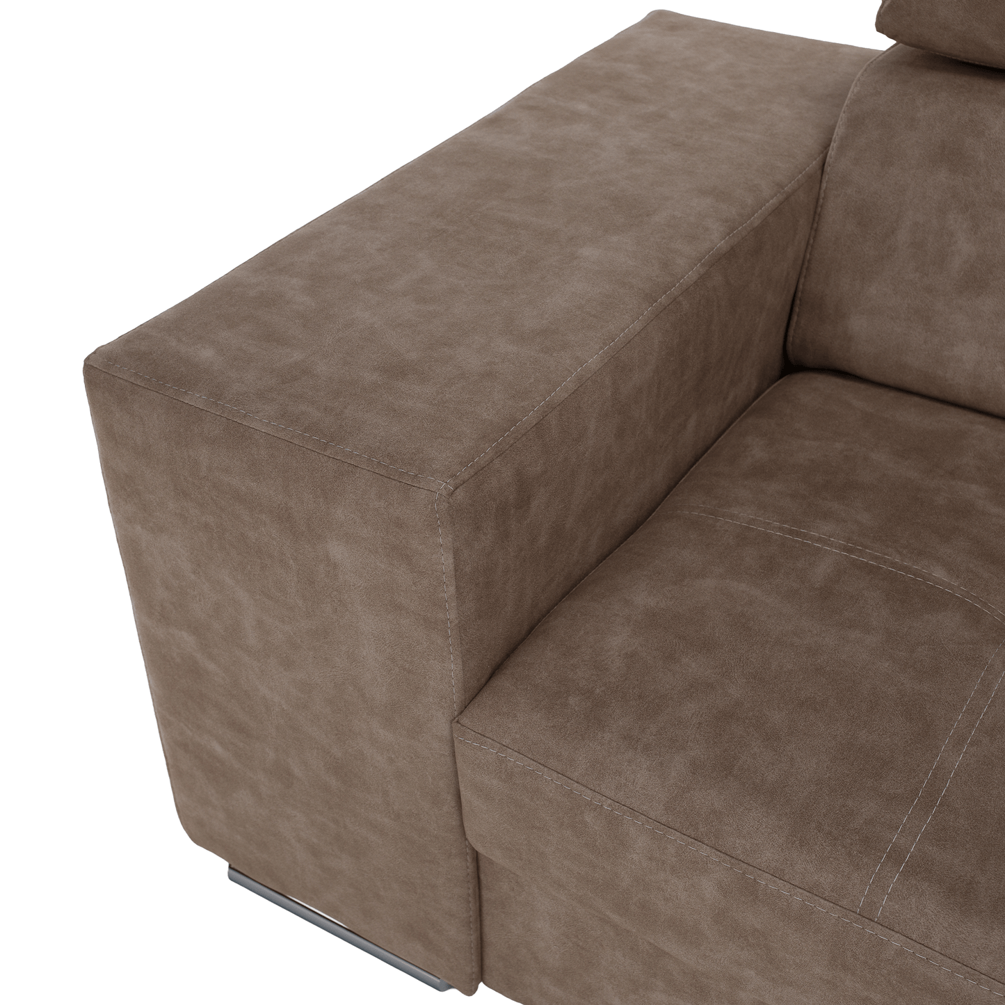 Set canapea, bej, pe dreapta, MALAGA BIG