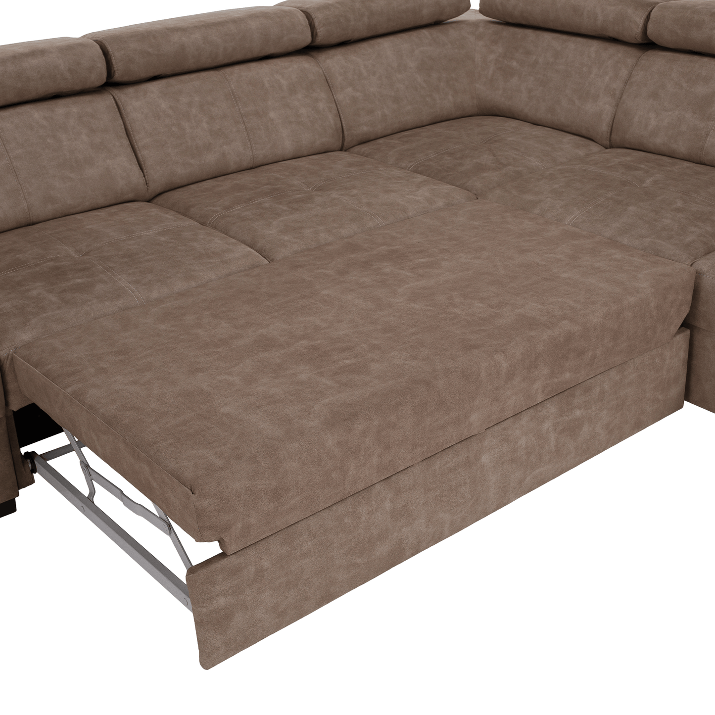 Set canapea, bej, pe dreapta, MALAGA BIG