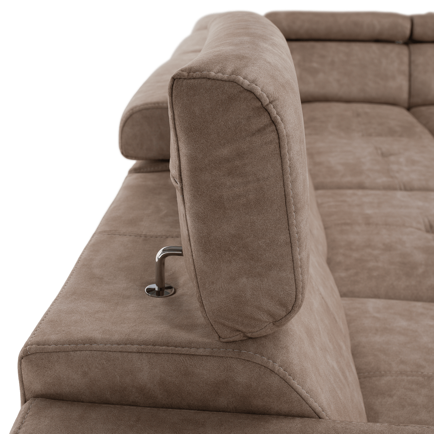 Set canapea, bej, pe dreapta, MALAGA BIG