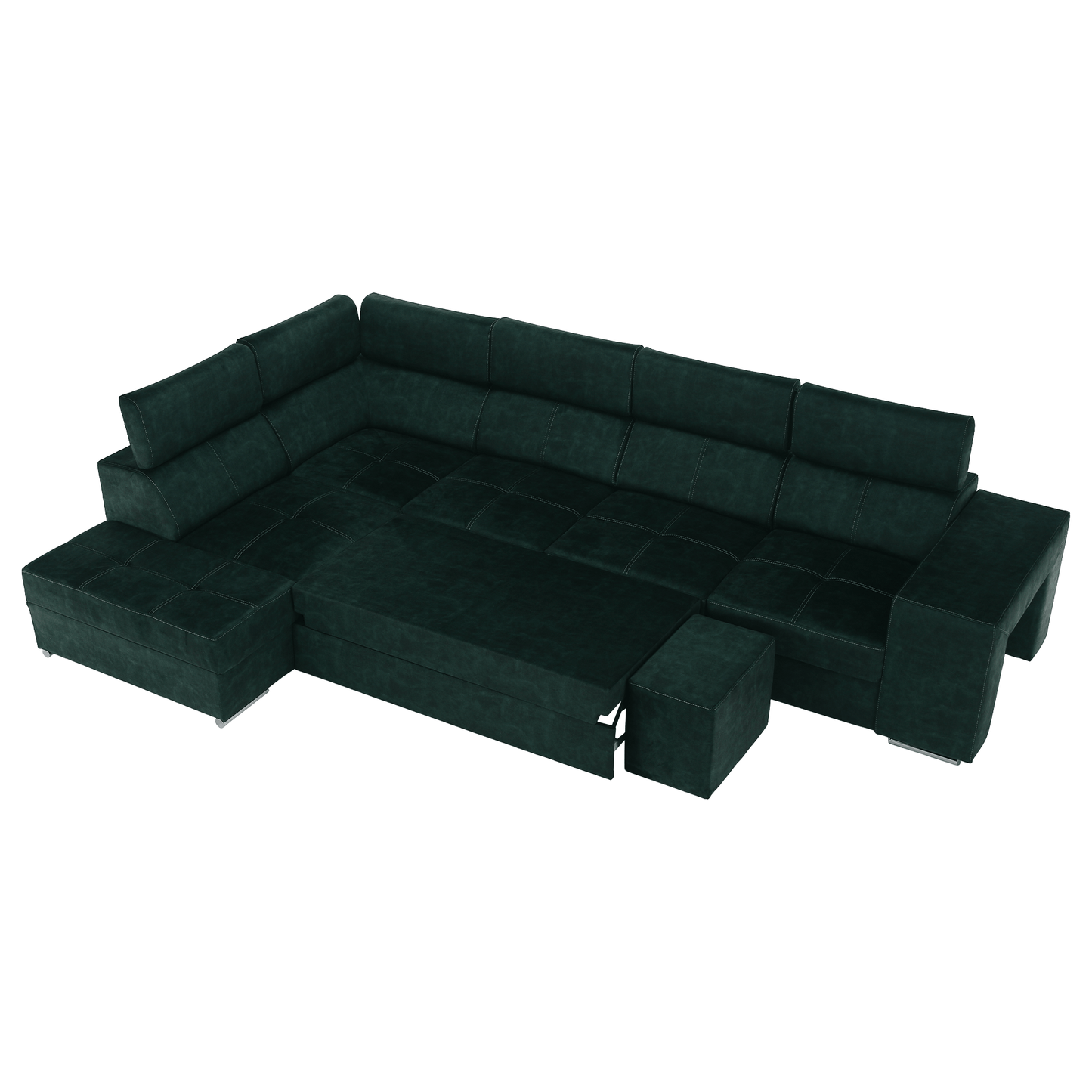 Canapea, smarald, pe stânga, MALAGA BIG