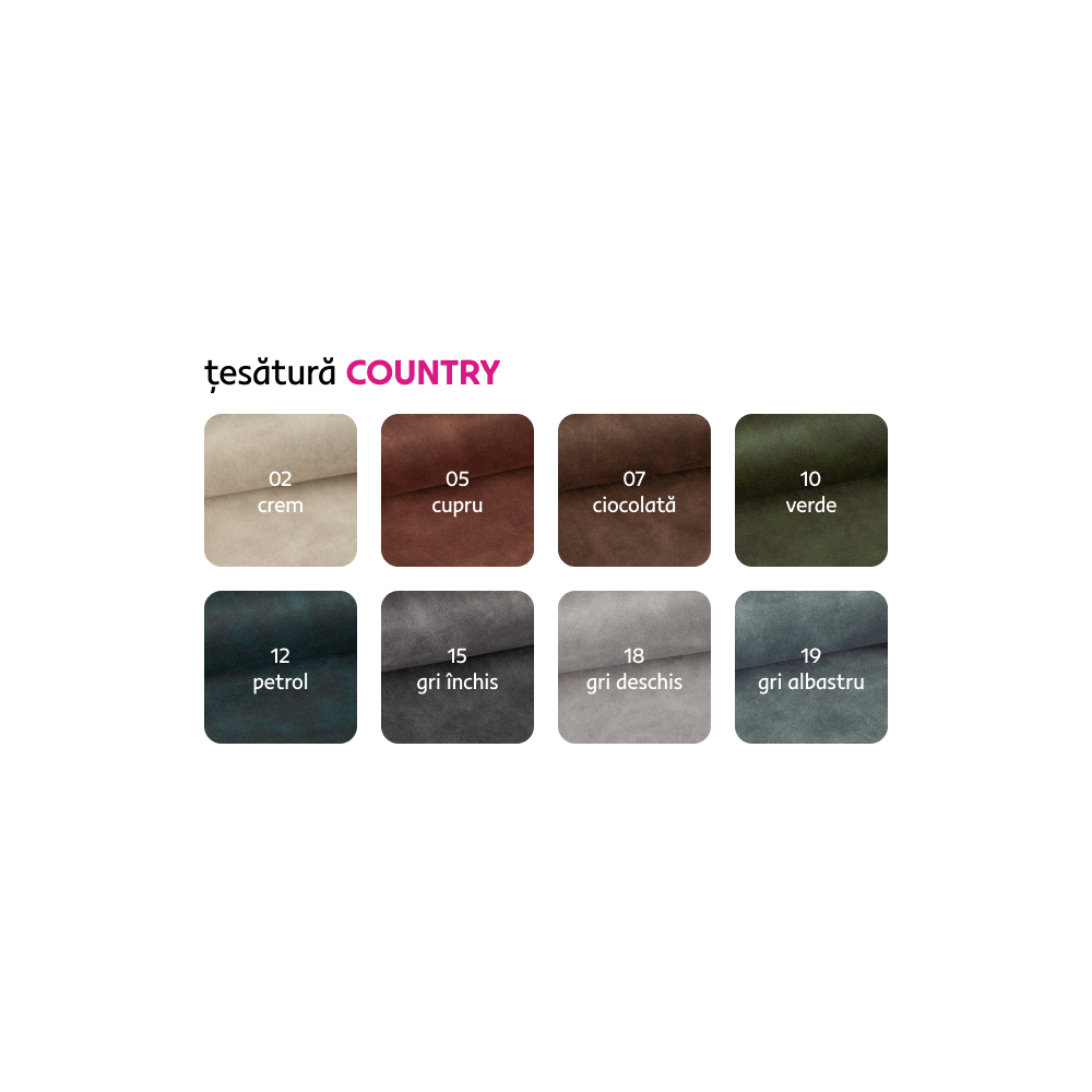 Set canapea, gri, pe dreapta, MALAGA