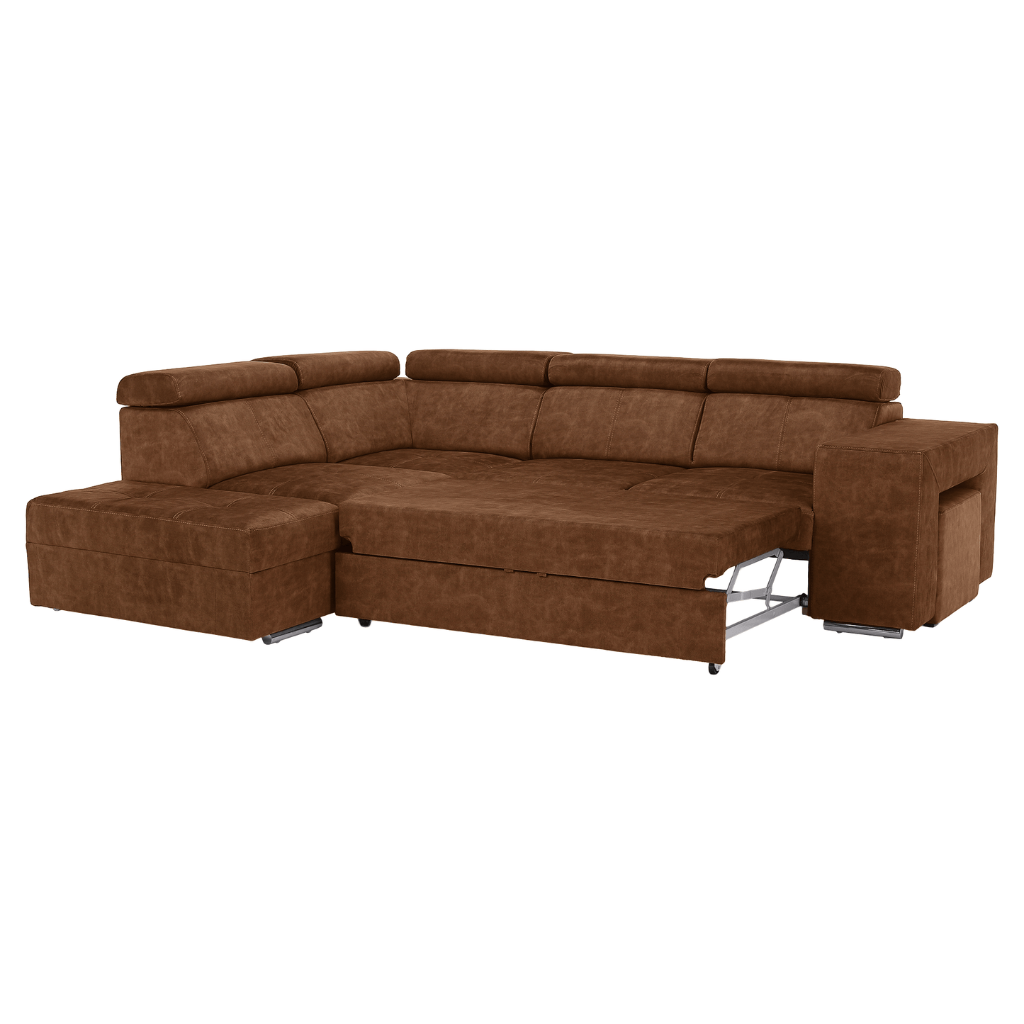 Set canapea, maro, pe stânga, MALAGA