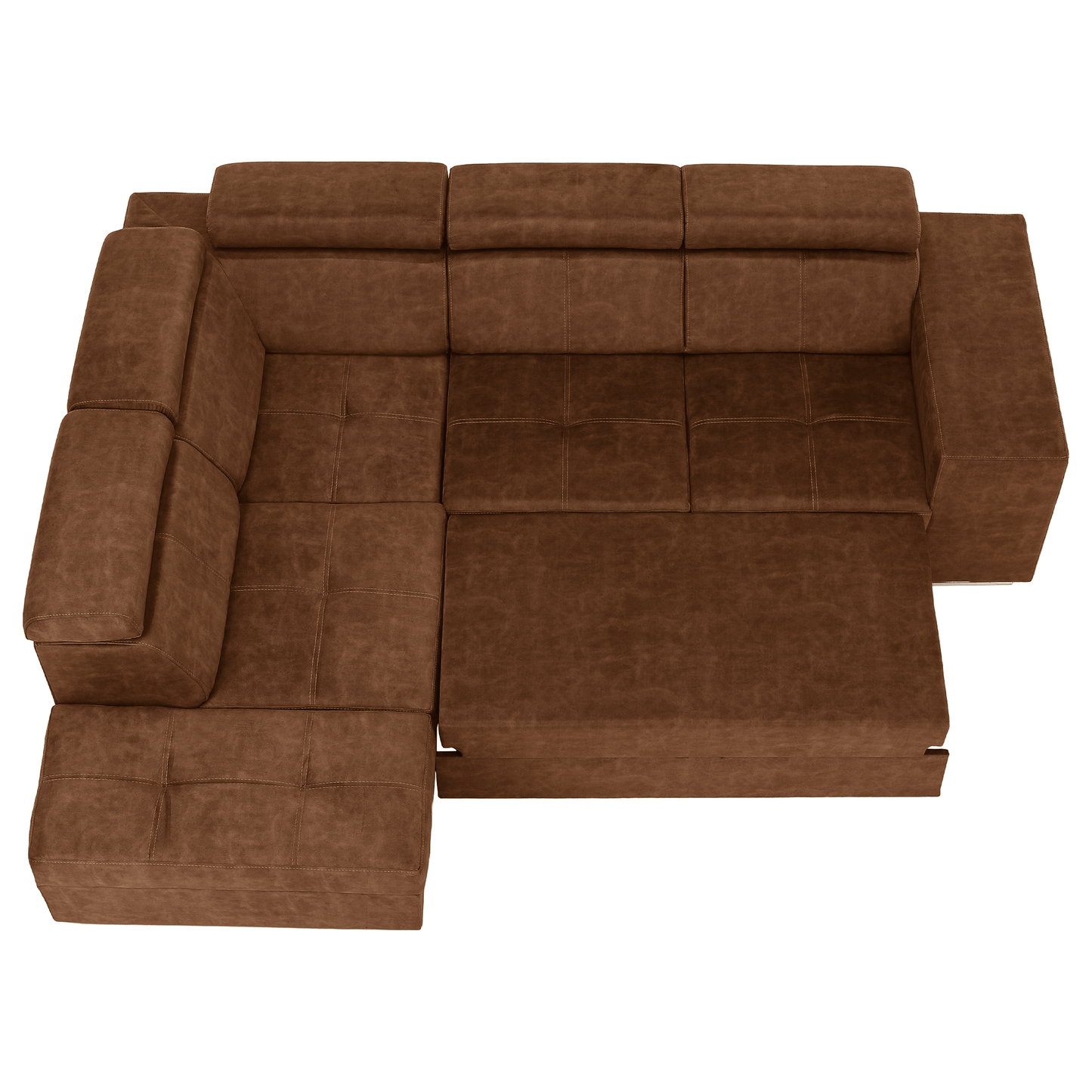 Set canapea, maro, pe stânga, MALAGA