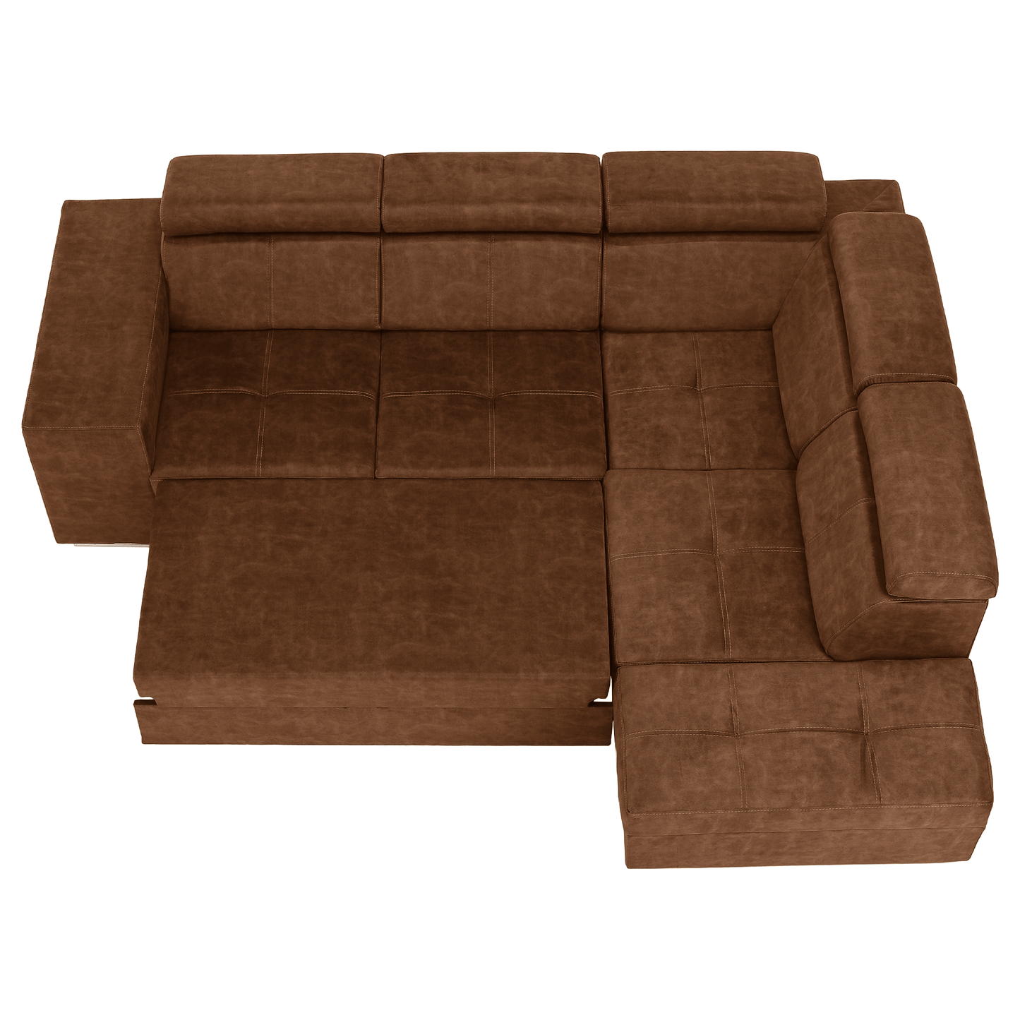 Set canapea, maro, pe dreapta, MALAGA