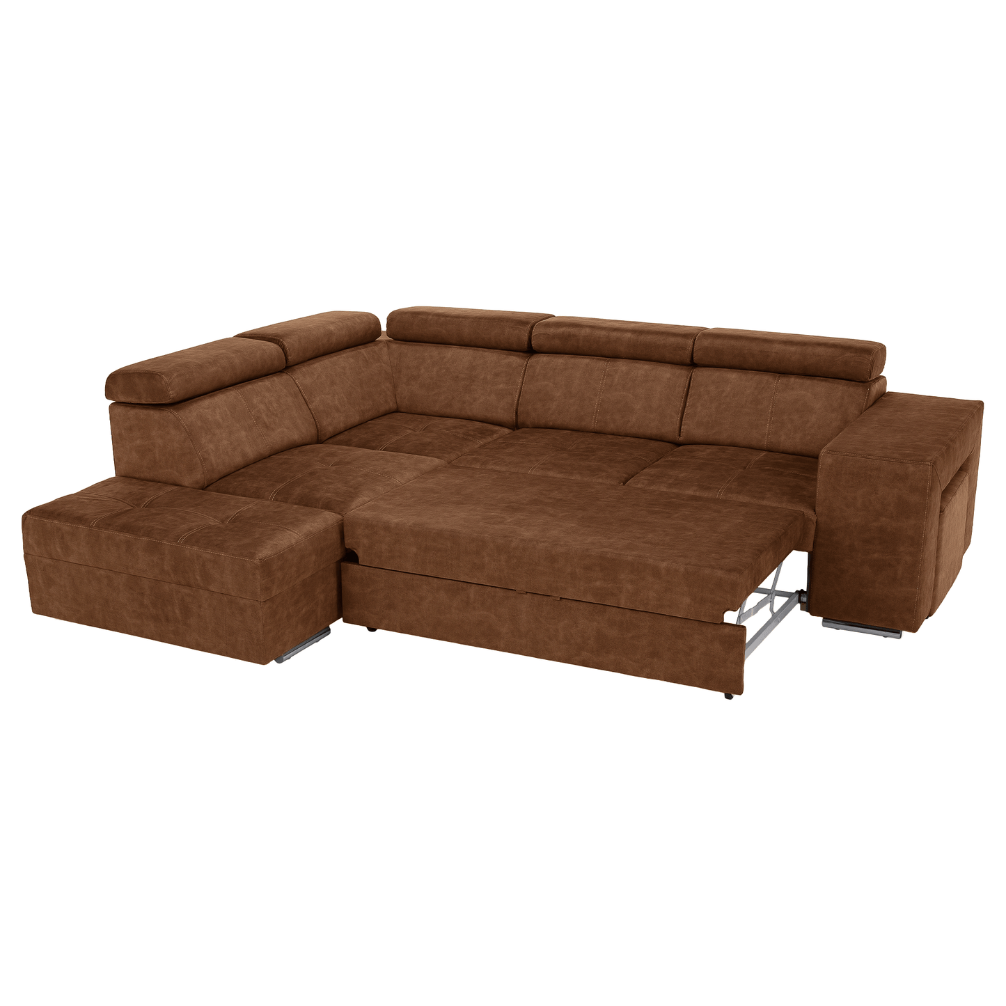 Set canapea, maro, pe stânga, MALAGA