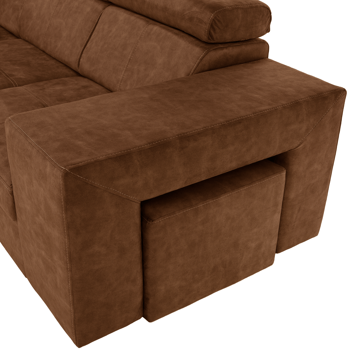 Set canapea, maro, pe stânga, MALAGA