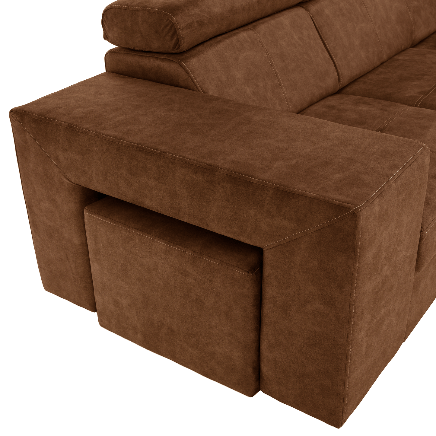 Set canapea, maro, pe dreapta, MALAGA