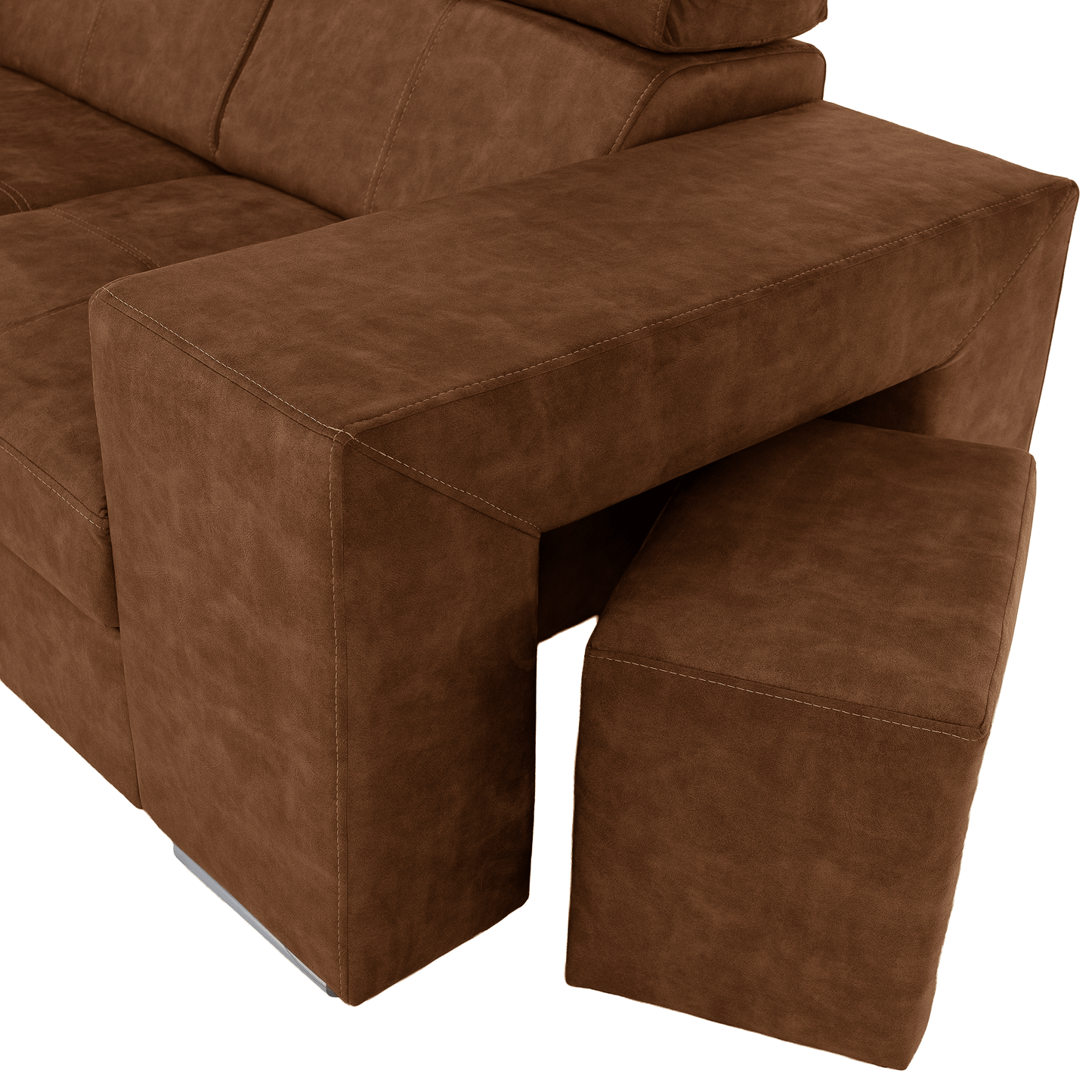 Set canapea, maro, pe stânga, MALAGA