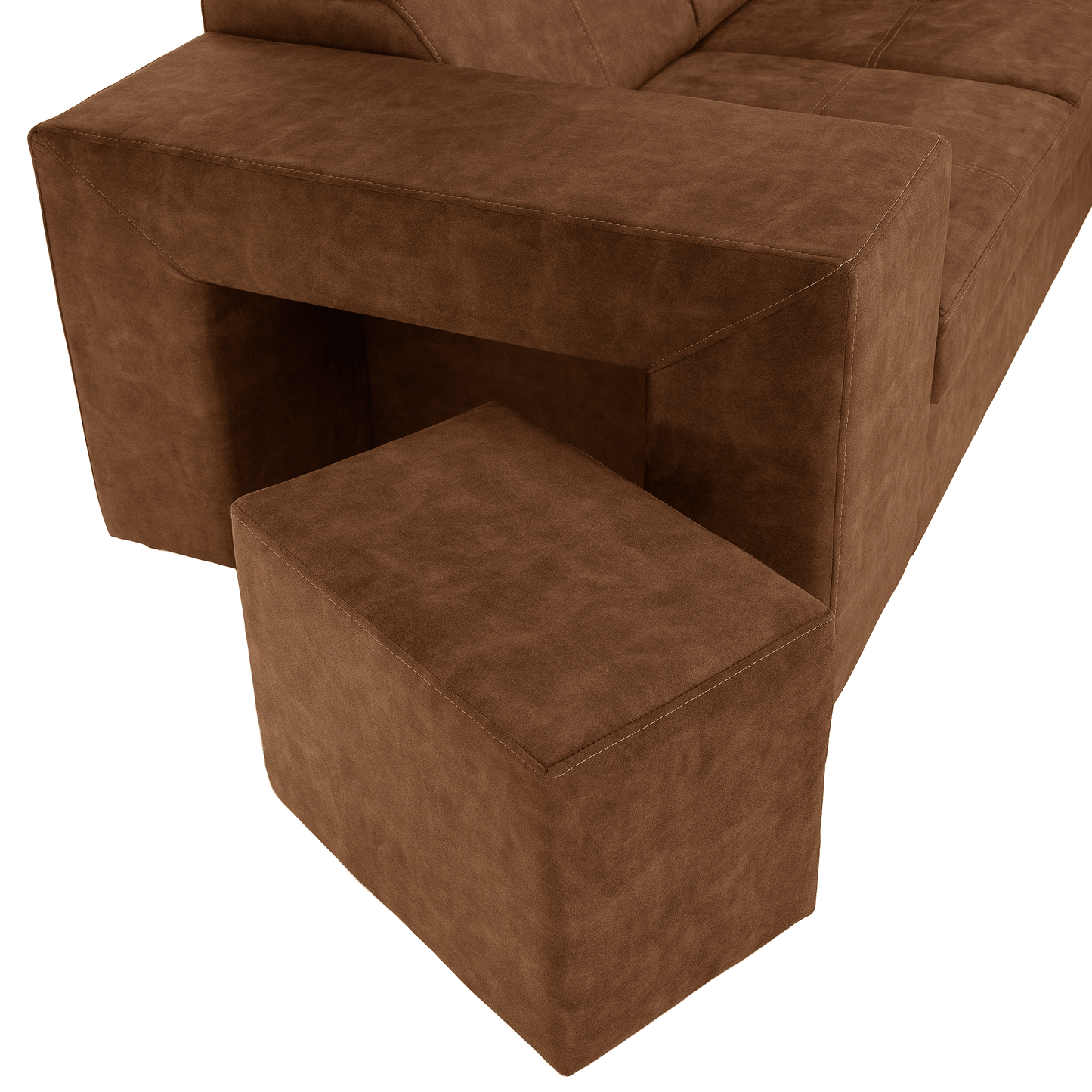 Set canapea, maro, pe dreapta, MALAGA