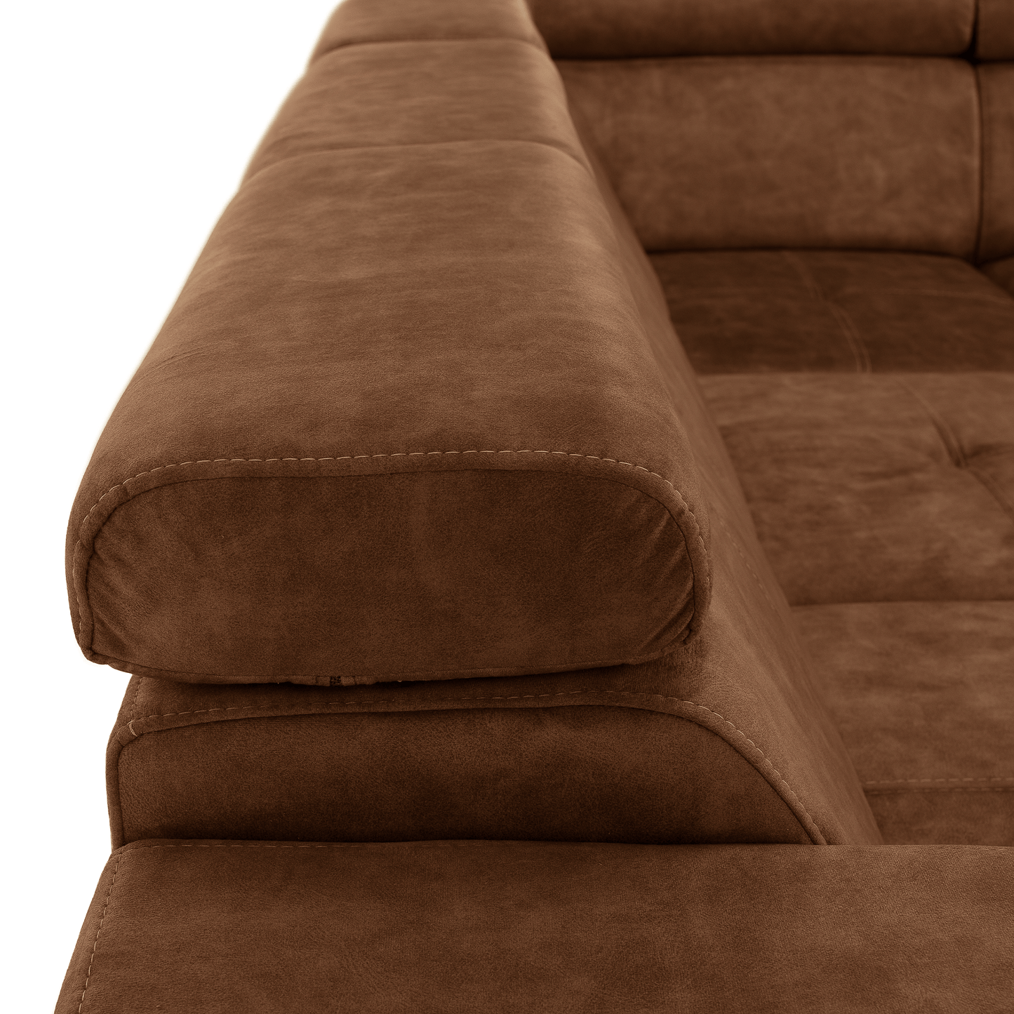 Set canapea, maro, pe dreapta, MALAGA