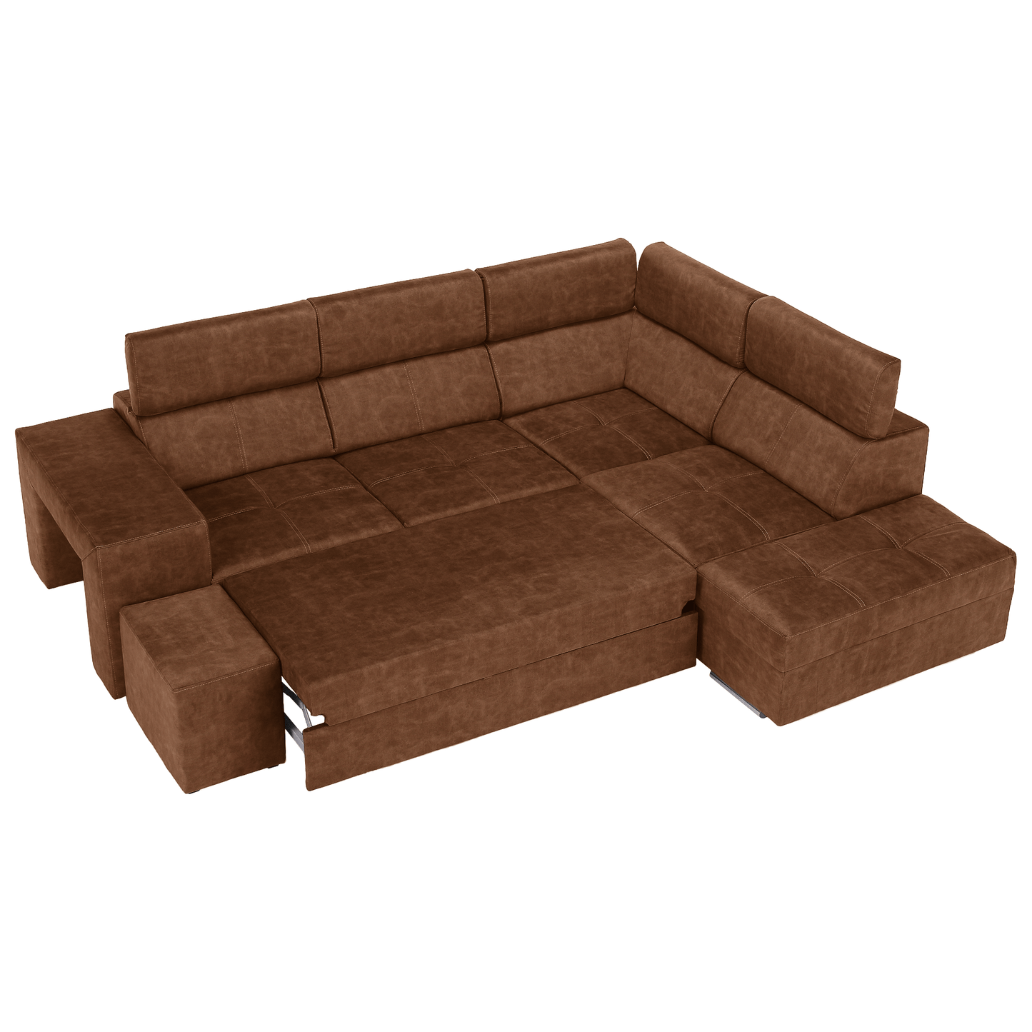 Set canapea, maro, pe dreapta, MALAGA