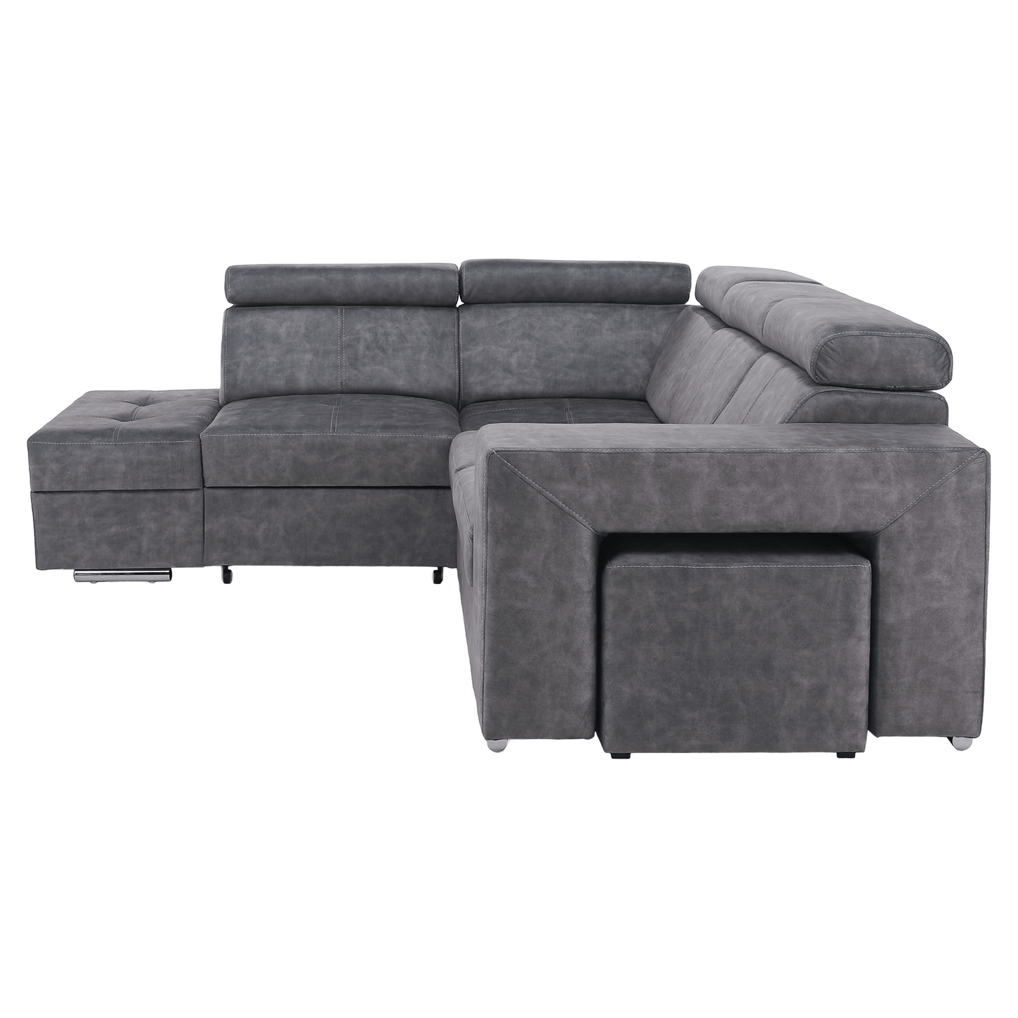 Set canapea, gri, pe stânga, MALAGA