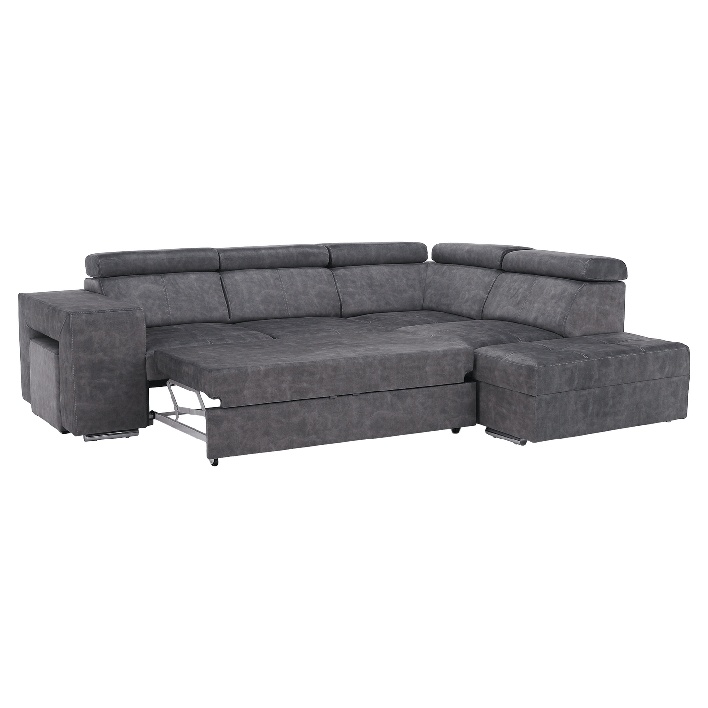 Set canapea, gri, pe dreapta, MALAGA