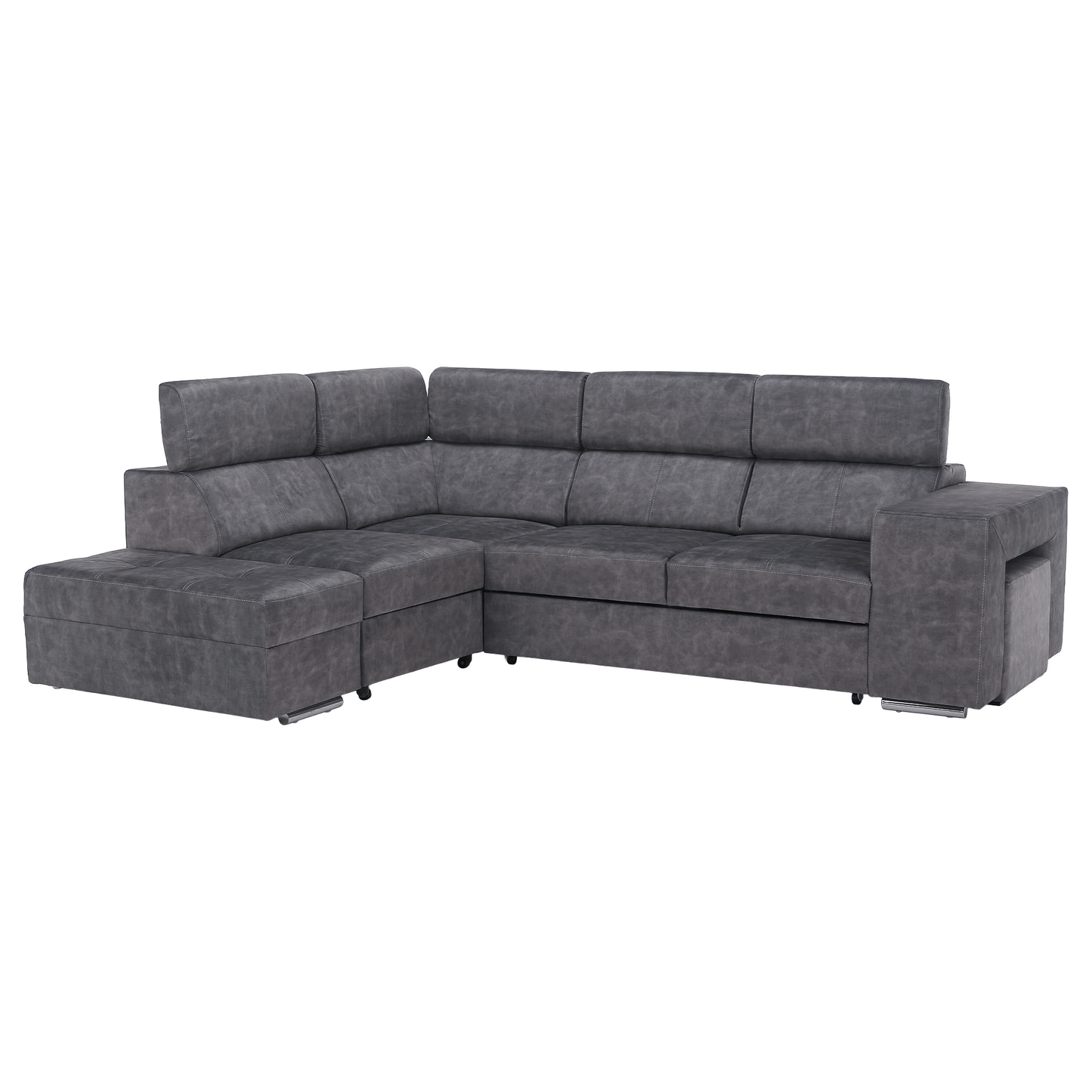 Set canapea, gri, pe stânga, MALAGA