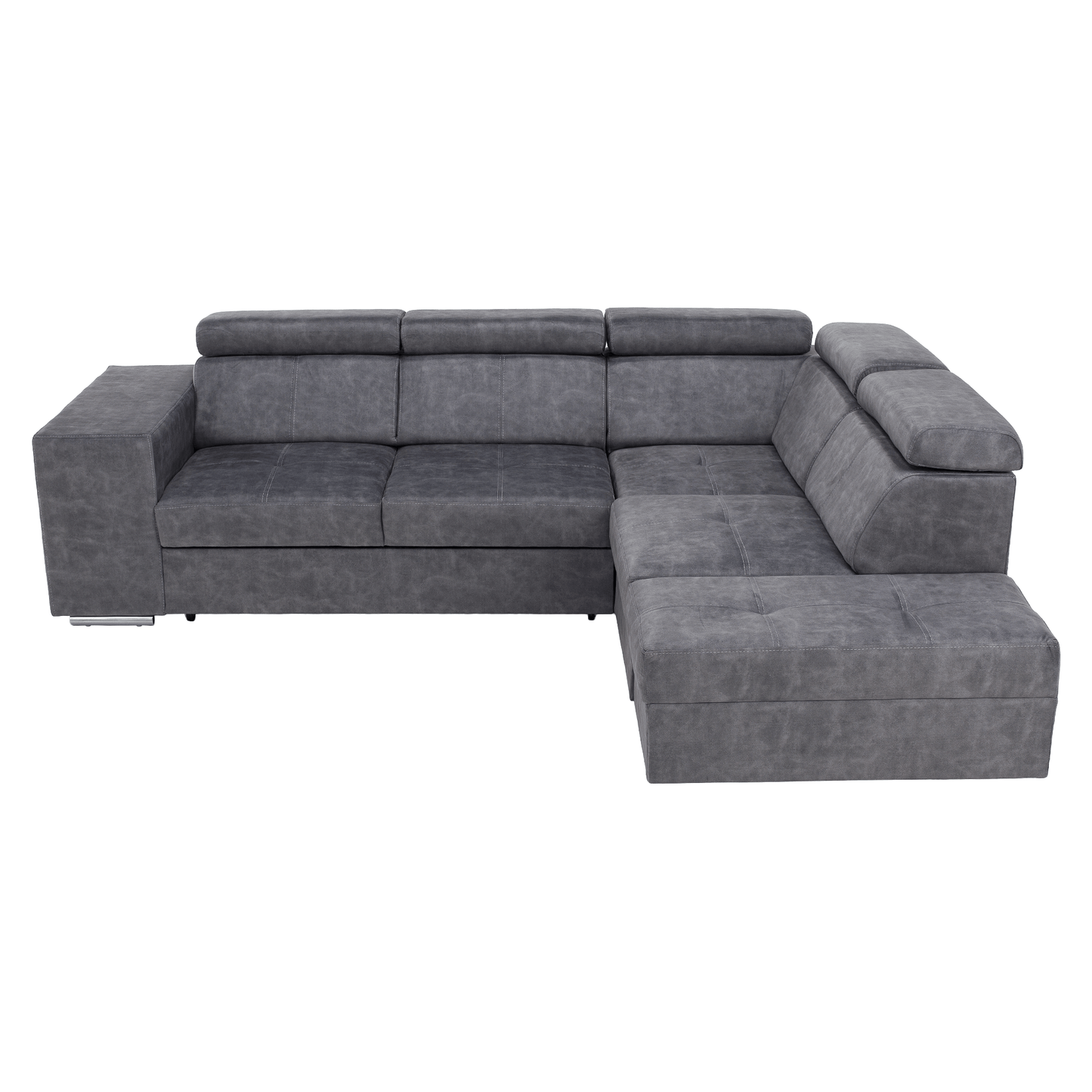 Set canapea, gri, pe dreapta, MALAGA