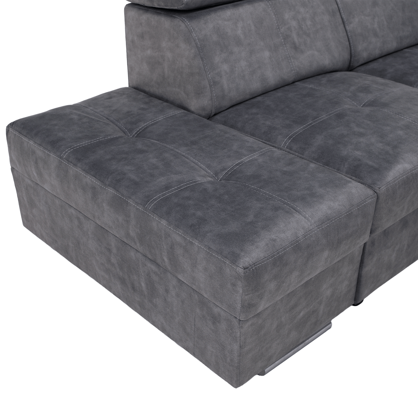 Set canapea, gri, pe stânga, MALAGA