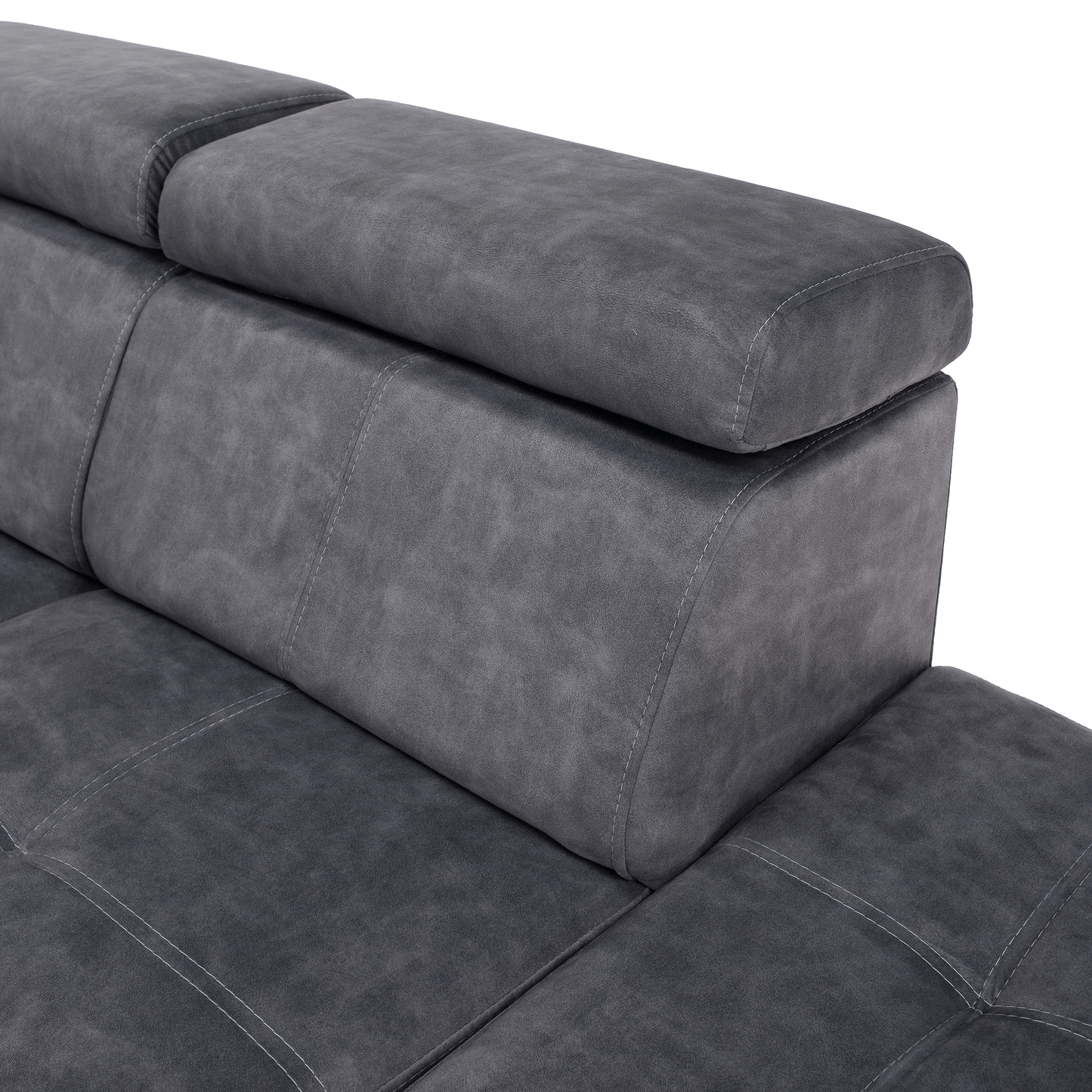 Set canapea, gri, pe dreapta, MALAGA