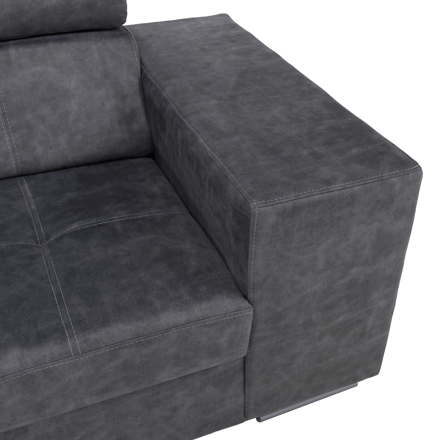 Set canapea, gri, pe stânga, MALAGA