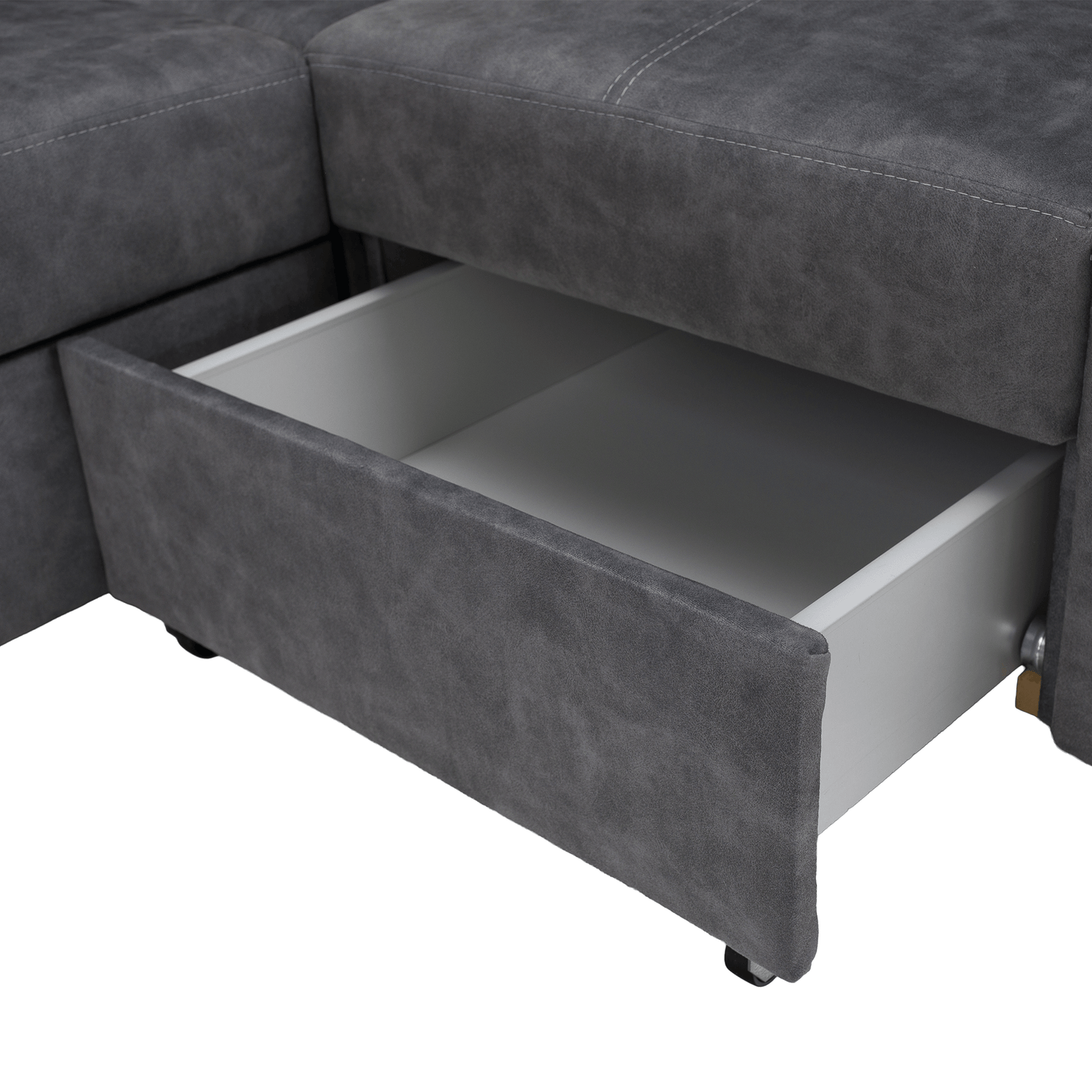 Set canapea, gri, pe dreapta, MALAGA