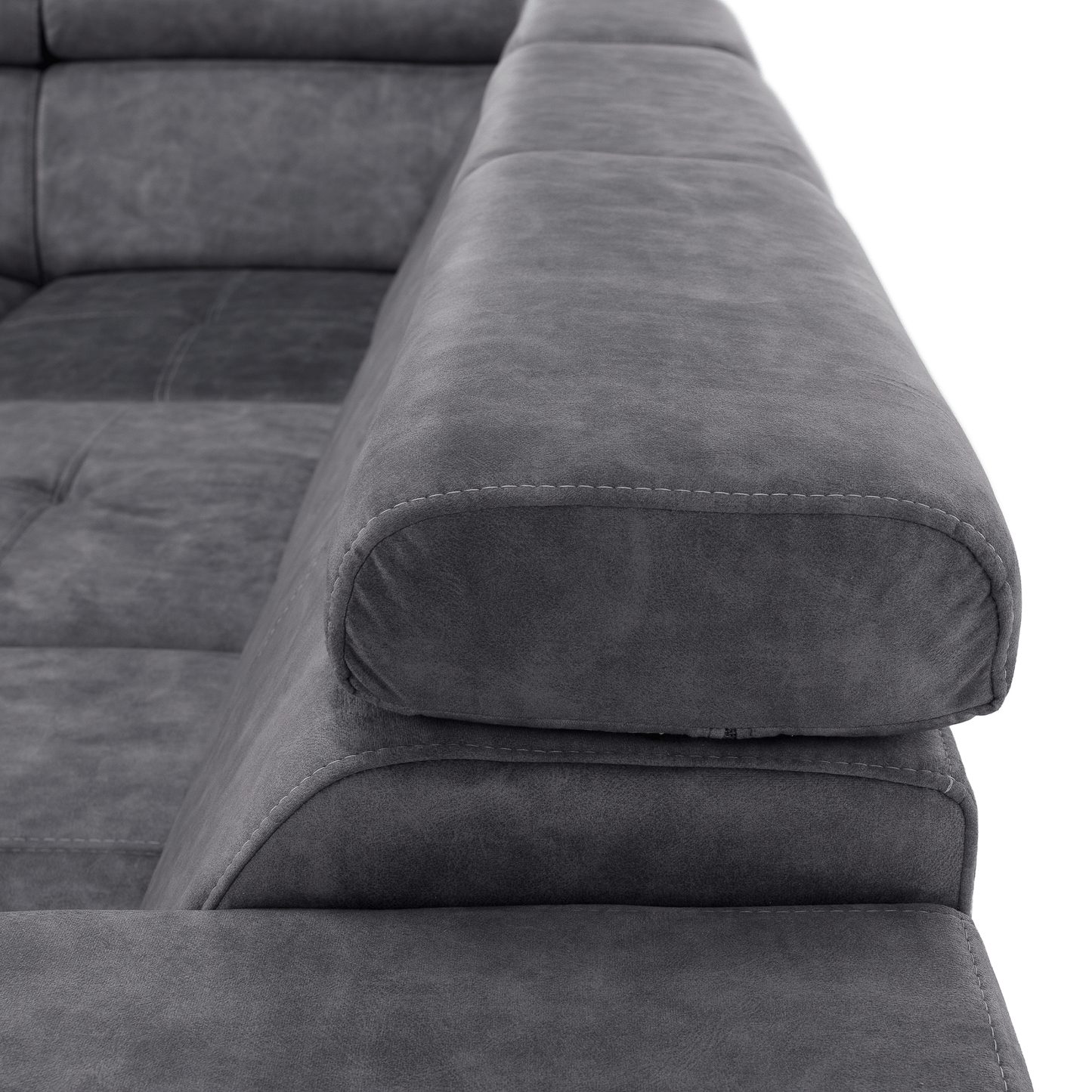 Set canapea, gri, pe stânga, MALAGA