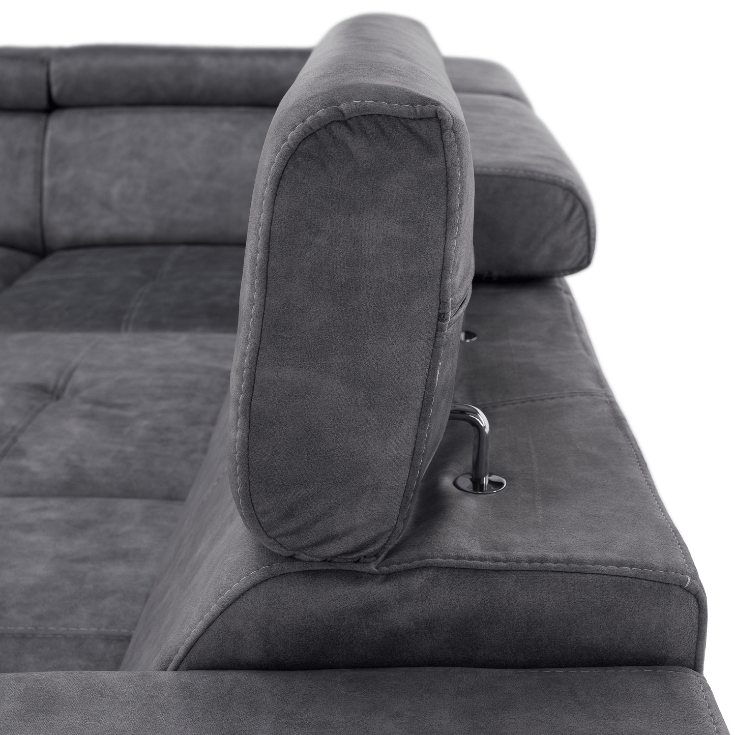 Set canapea, gri, pe stânga, MALAGA