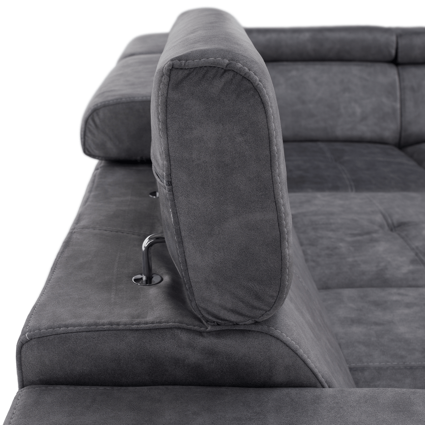 Set canapea, gri, pe dreapta, MALAGA