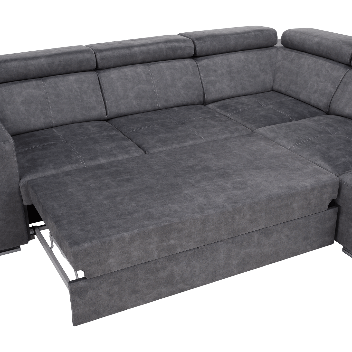 Set canapea, gri, pe dreapta, MALAGA