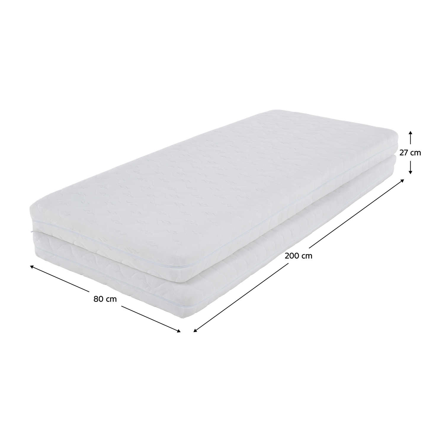 Saltea pliabilă cu două feţe, 80/80x200, MELK