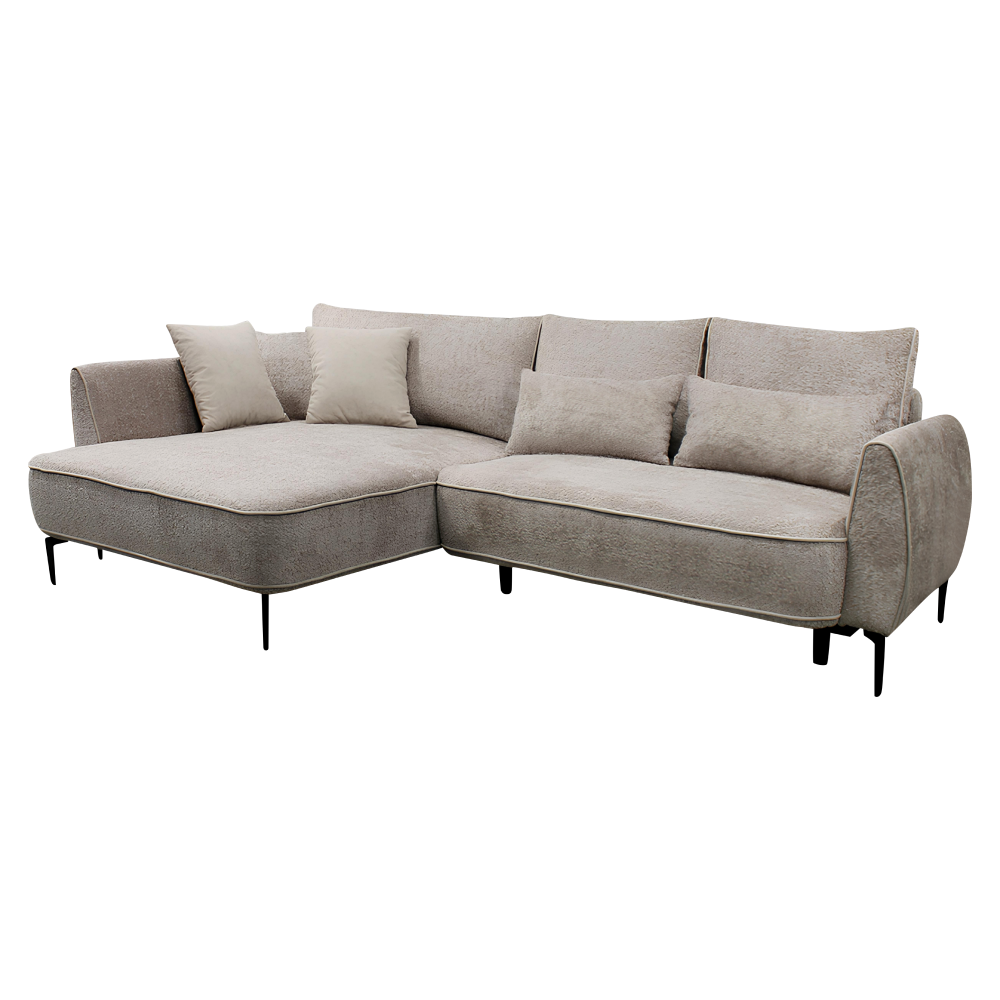 Set canapea, gri-bej Taupe, pe stânga, MURIEL ROH