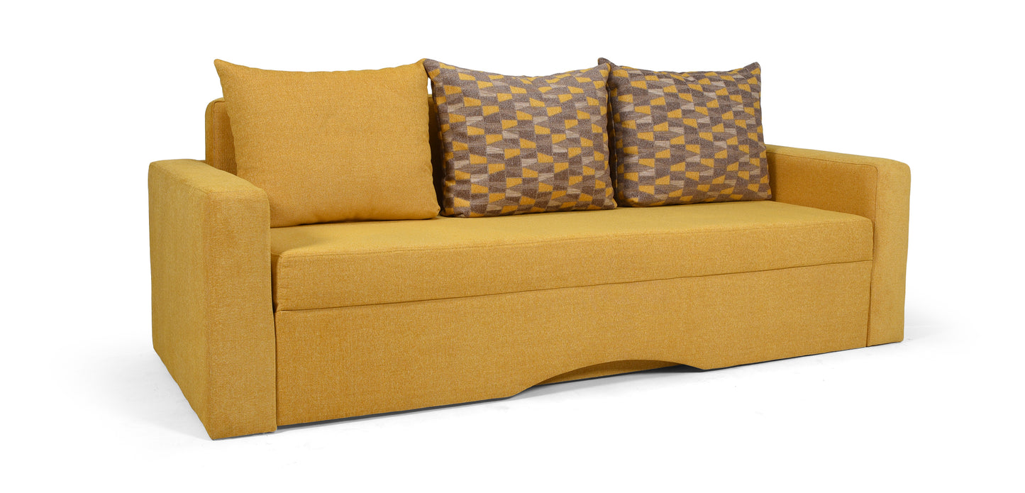 Canapea Odesa, extensibilă, culoarea galben