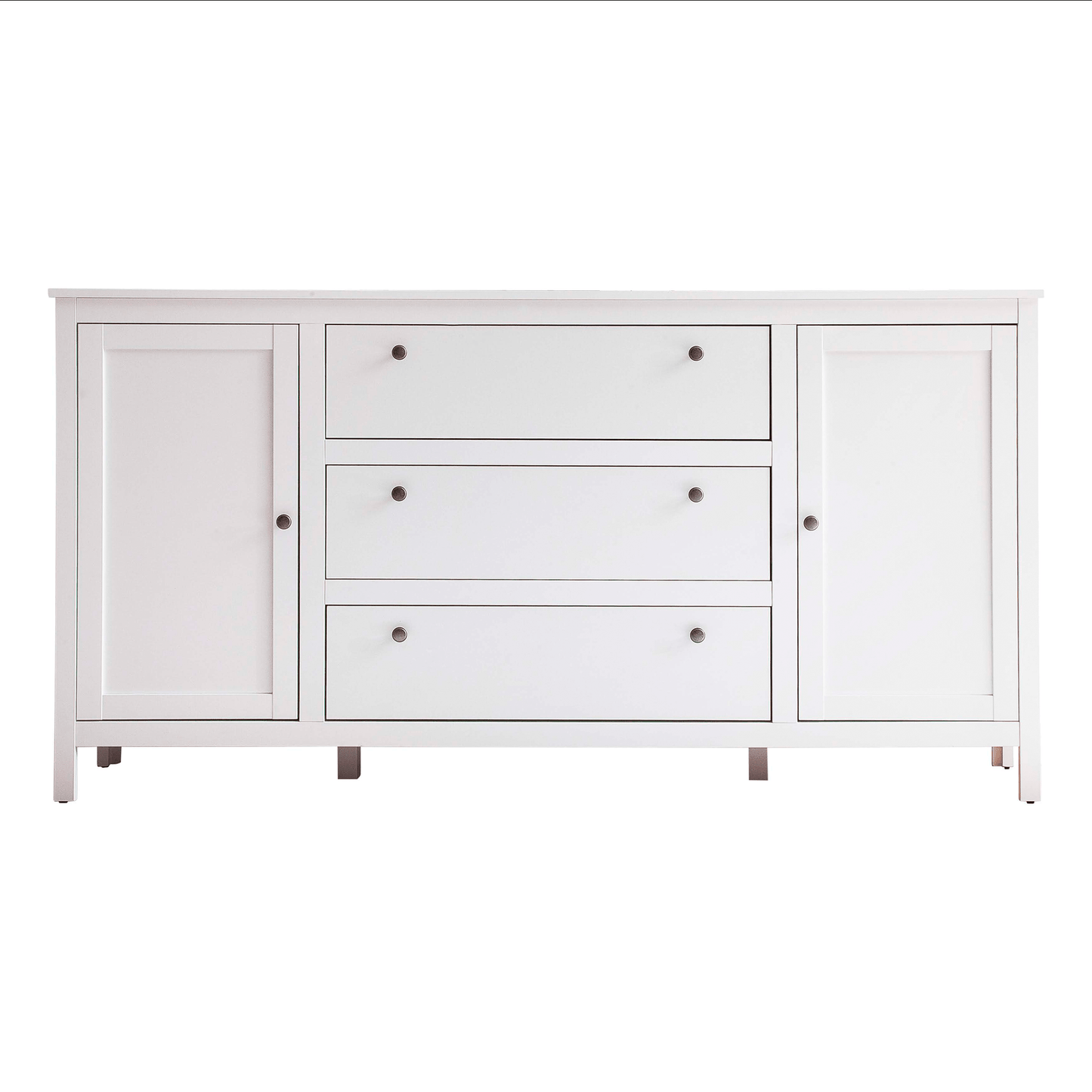 Comodă 2D3S, alb, OLJE