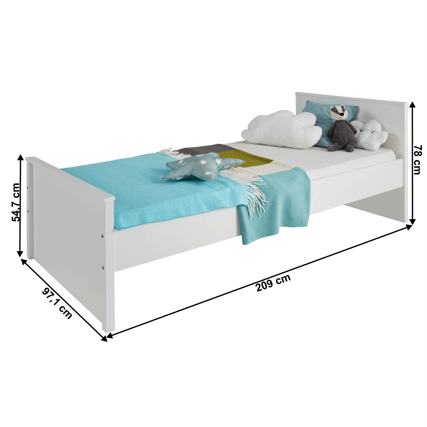 Pat, alb, 90x200, OLJE