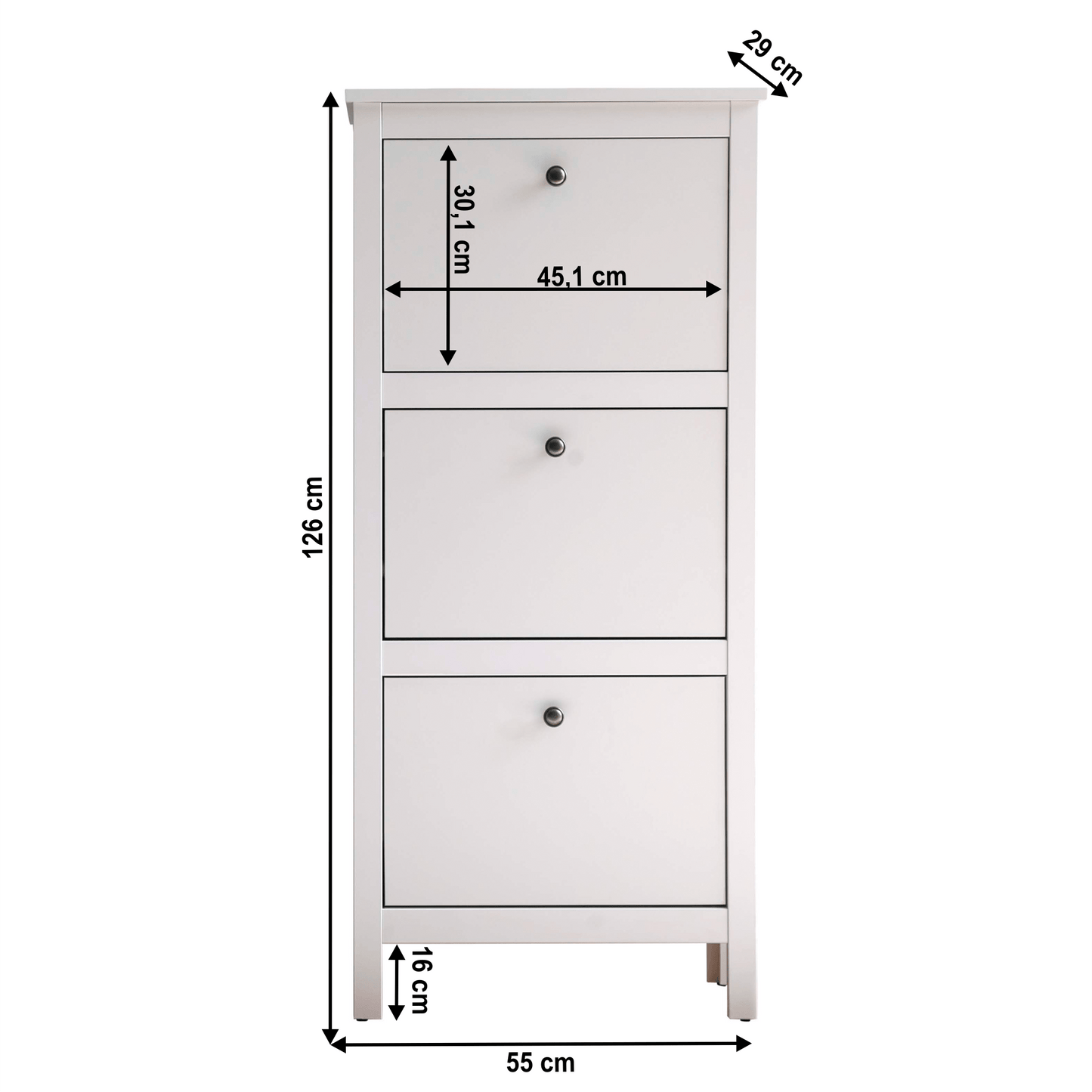 Suport pantofi 3K, alb, OLJE