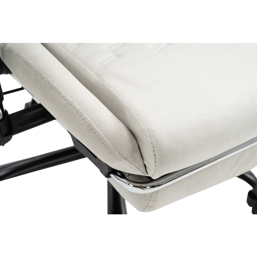 Scaun de birou/gaming, alb/negru, PAPIBAS