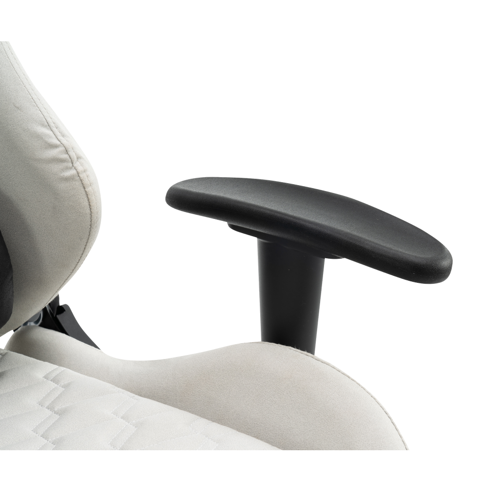 Scaun de birou/gaming, alb/negru, PAPIBAS