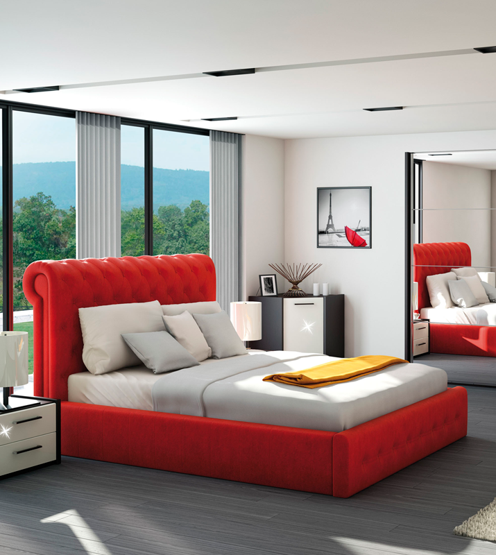 Pat Bourbon tapițat integral - Main Image