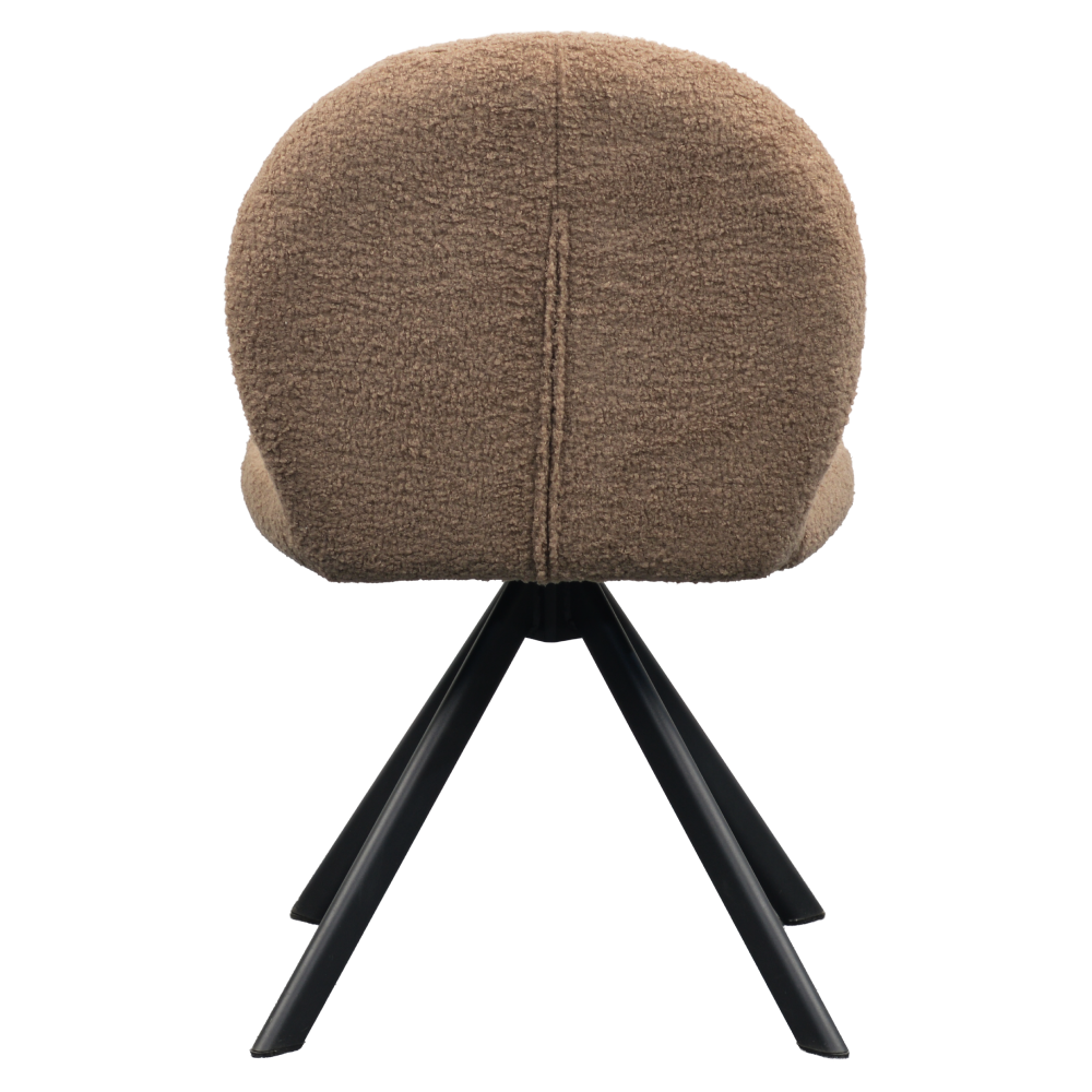 Scaun de sufragerie, maro deschis/negru, RODIA