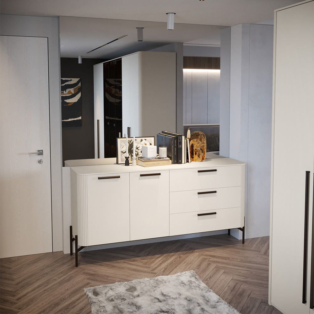 RONDO Comoda 2 usi 3 sertare K23/RO, 180 x 46 x 91 cm