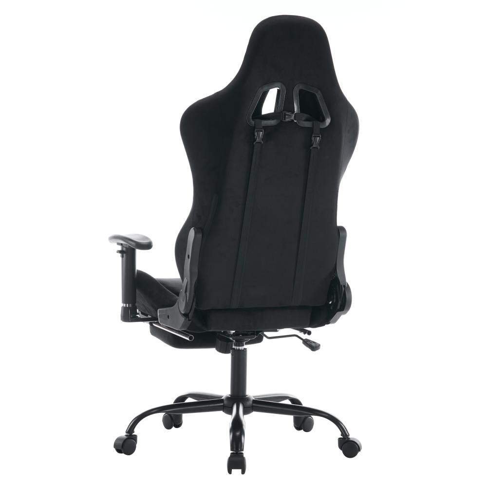 Scaun de birou/gaming, negru, ţesătură Velvet, SALOP