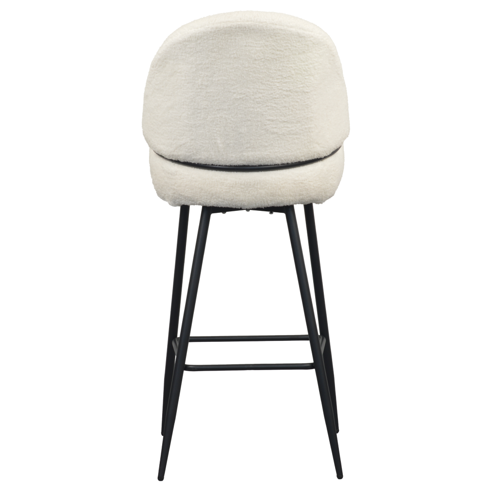 Scaun de bar, alb/negru, SANAKO TYP 2