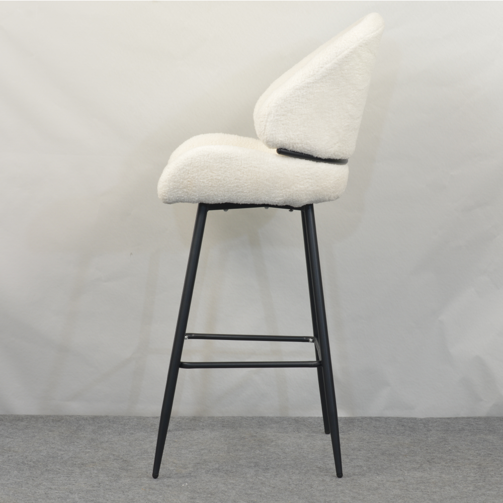 Scaun de bar, alb/negru, SANAKO TYP 2