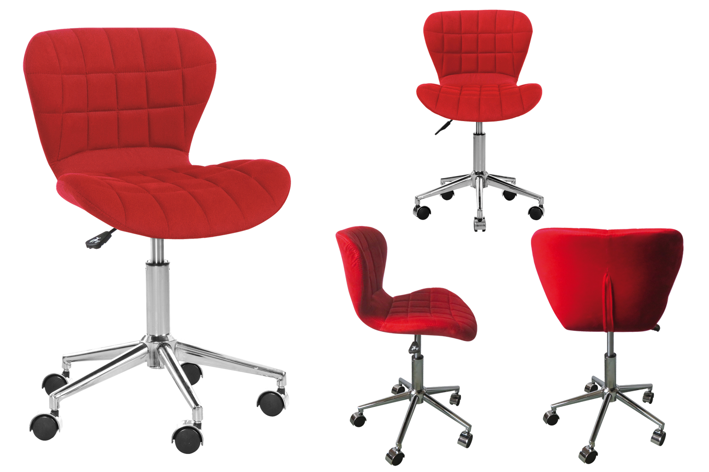 Scaun de birou L210 roșu - Gallery Image 1