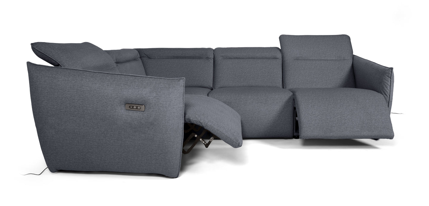 Fotoliu mare SENNA cu 1 braț S/D și recliner electric