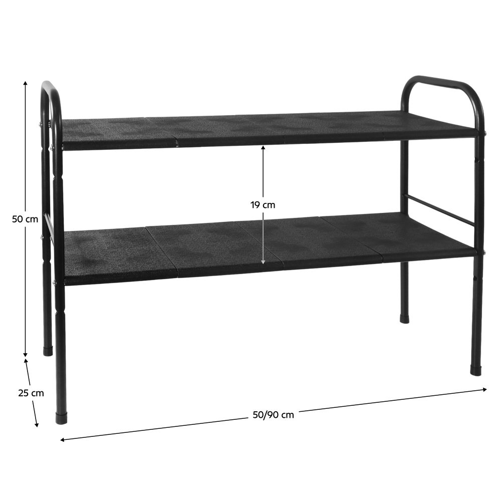 Raft ajustabil, negru, SOMER