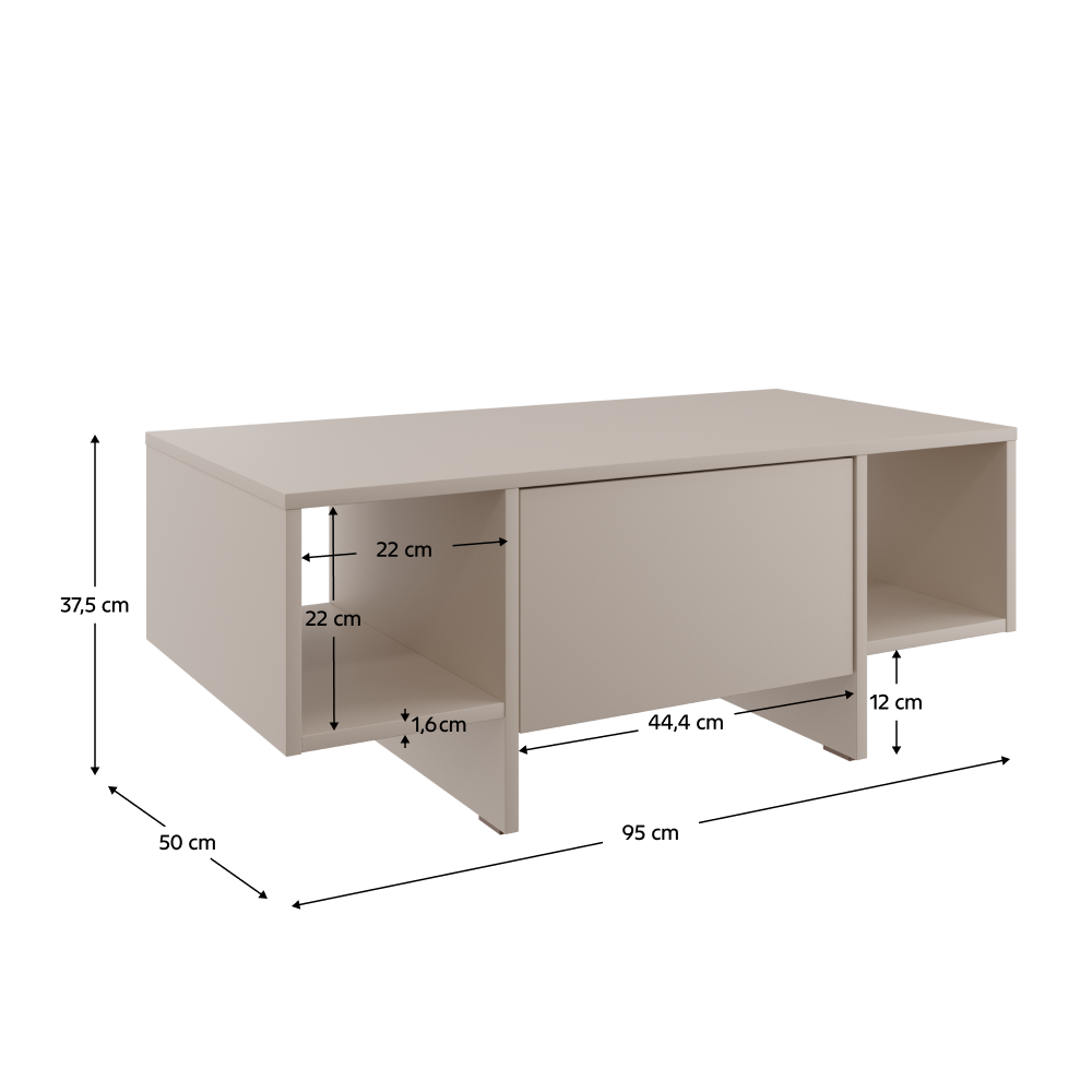 Măsuţă de cafea, caşmir, STANDO STD02