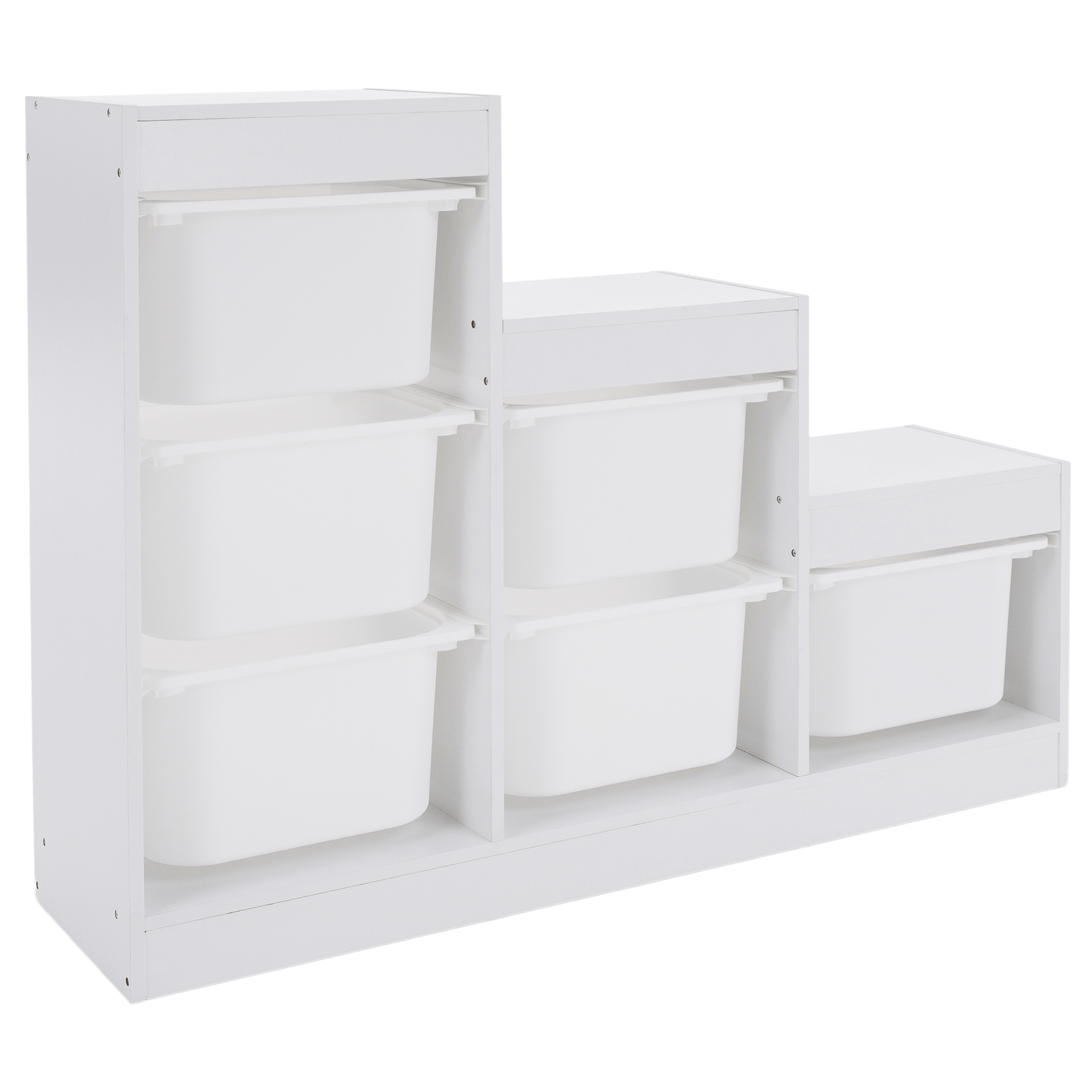 Raft piramidă, alb, TRINIS