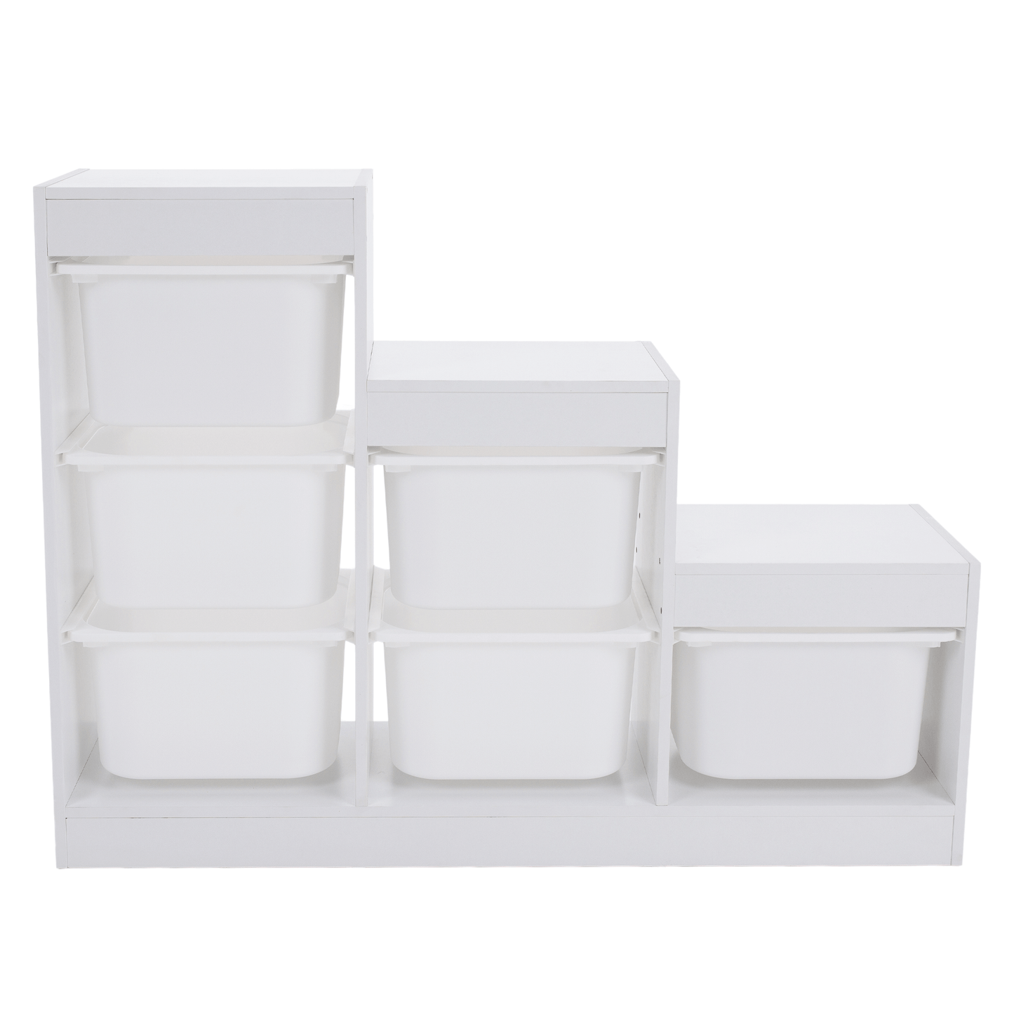 Raft piramidă, alb, TRINIS