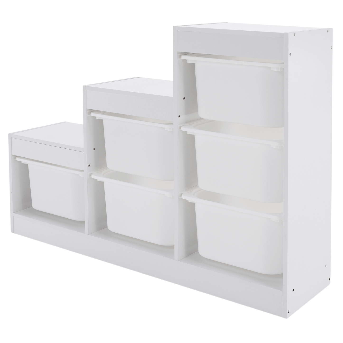 Raft piramidă, alb, TRINIS