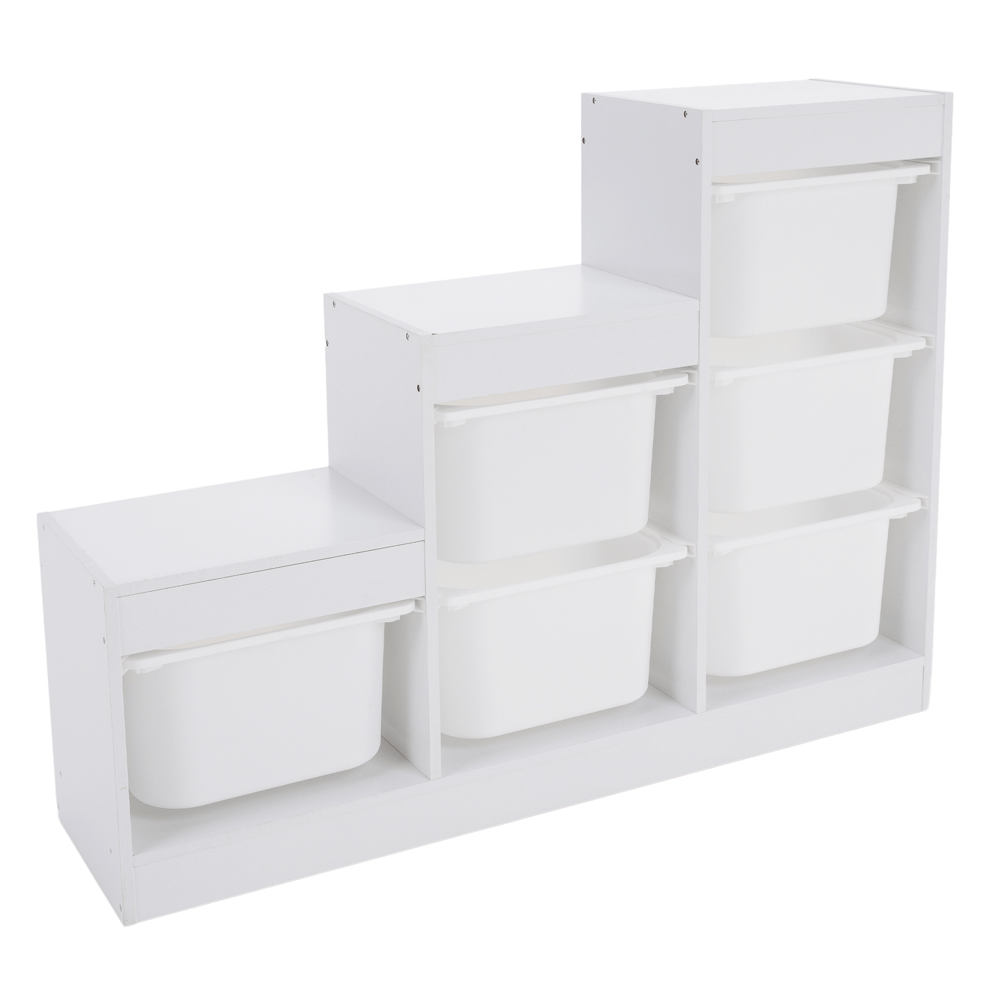 Raft piramidă, alb, TRINIS