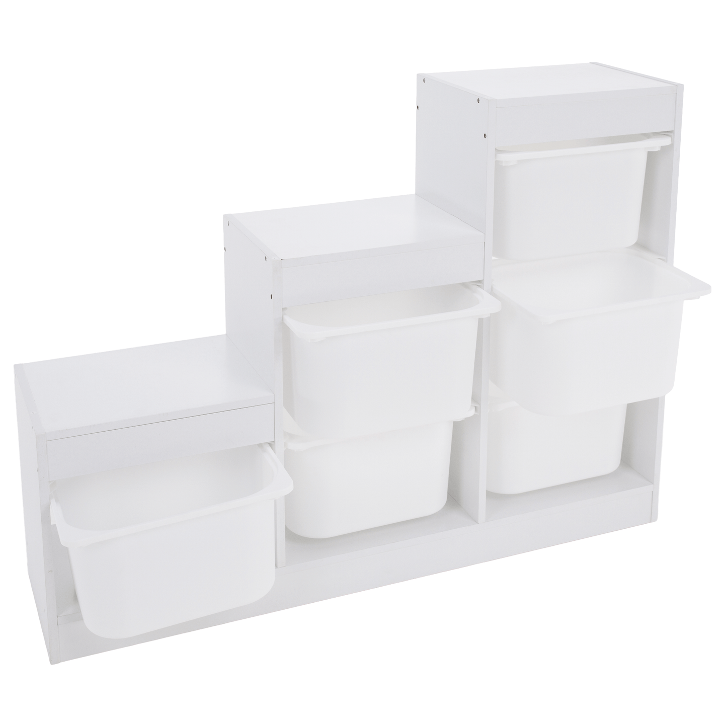 Raft piramidă, alb, TRINIS